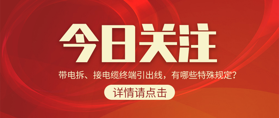 帶電拆、接電纜終端引出線，有哪些特殊規(guī)定？